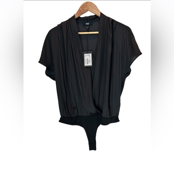 Revolve Paige Dijon thong satin bodysuit NWT - Picture 7 of 12